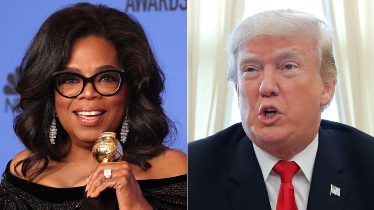 Trump duda de que Oprah Winfrey sea candidata contra él en 2020