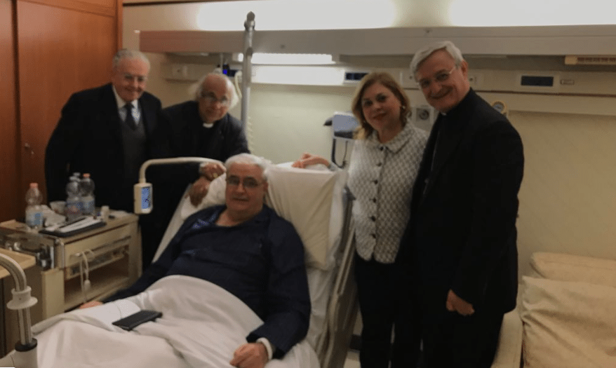Cardenal Lacunza se mantiene en recuperación tras ser operado en Roma