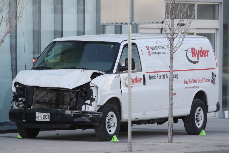 Conductor que atropelló a peatones en Toronto acusado de asesinato premeditado