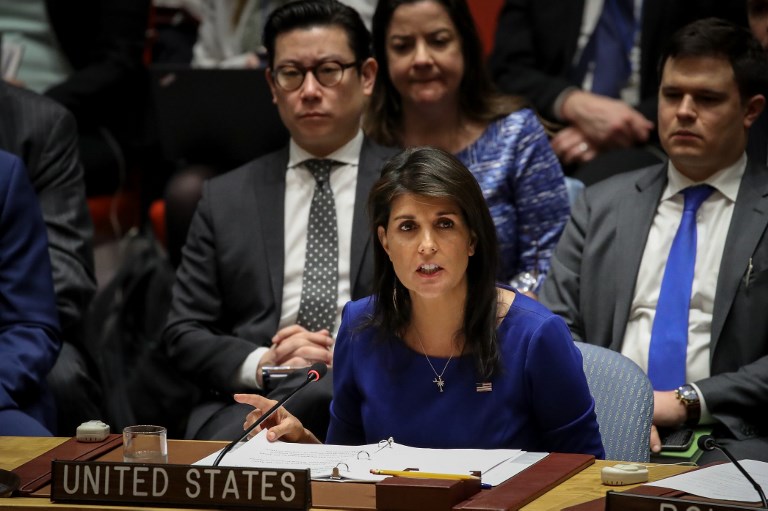 Nikki Haley: EE.UU. listo para bombardear denuevo Siria si hay más ataques químicos