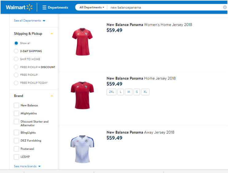 New Balance investigará a Walmart por venta no autorizada de camiseta de Panamá