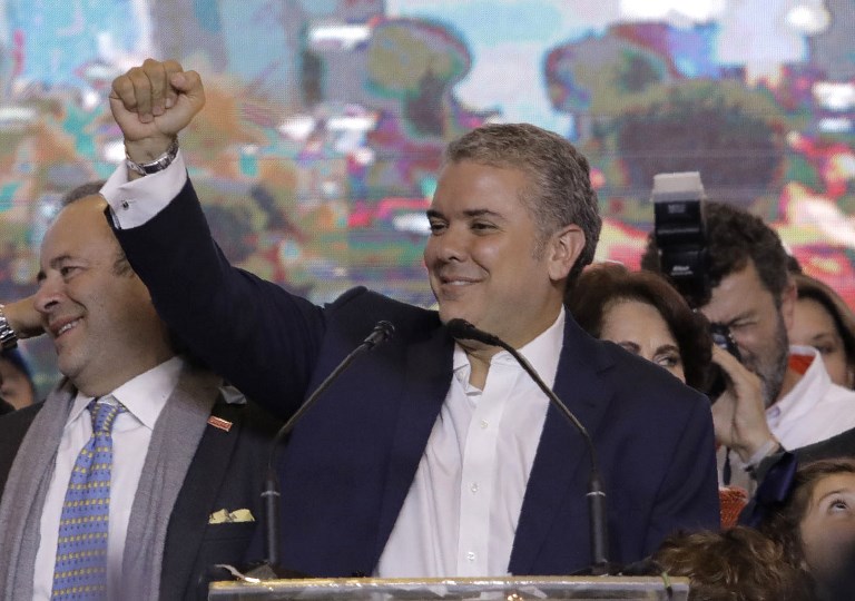 Duque gana presidencia de Colombia y anuncia "correcciones" a pacto con las FARC