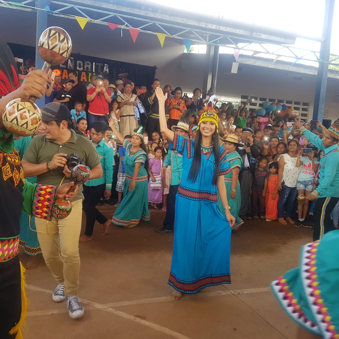 Ngäbes reciben con alegría a Rosa Iveth Montezuma ganadora de Señorita Panamá