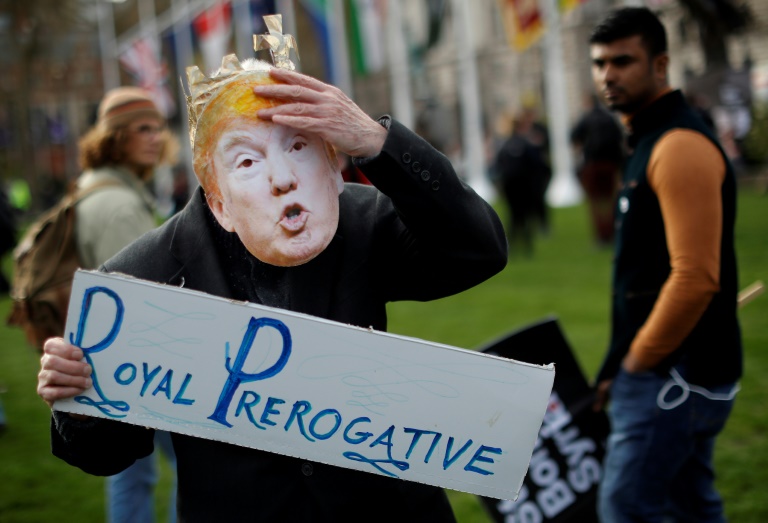 Reino Unido se prepara para numerosas protestas por la visita de Trump