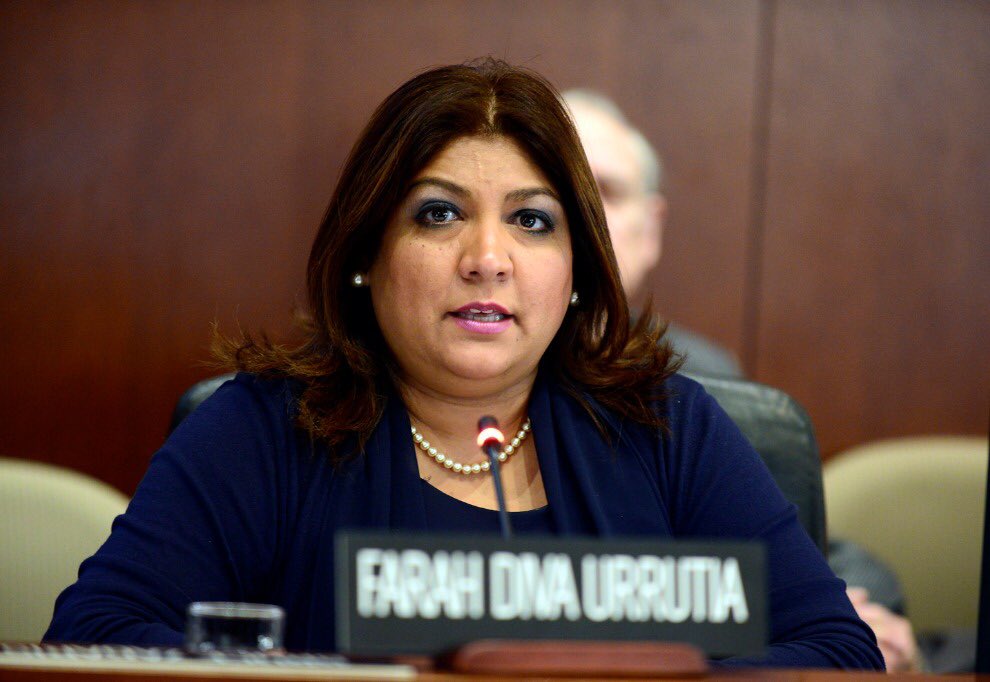 Aspirante a magistrada Farah Urrutia asume cargo en la OEA