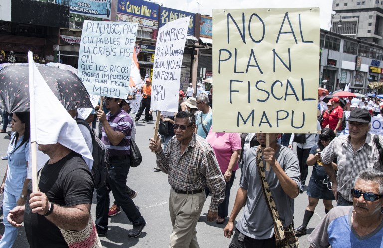 Acatamiento parcial de huelga en Costa Rica contra reforma fiscal