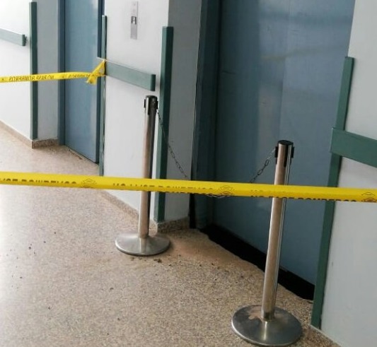 Reportan tres personas heridas por accidente en elevador