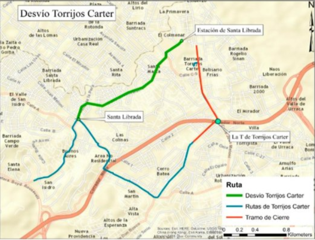 Desvíos en rutas del Metro Bus de Torrijos Carter y Mano de Piedra para el domingo