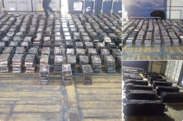 Senan incauta mil 215 paquetes de droga en contenedor proveniente de Colombia en Colón