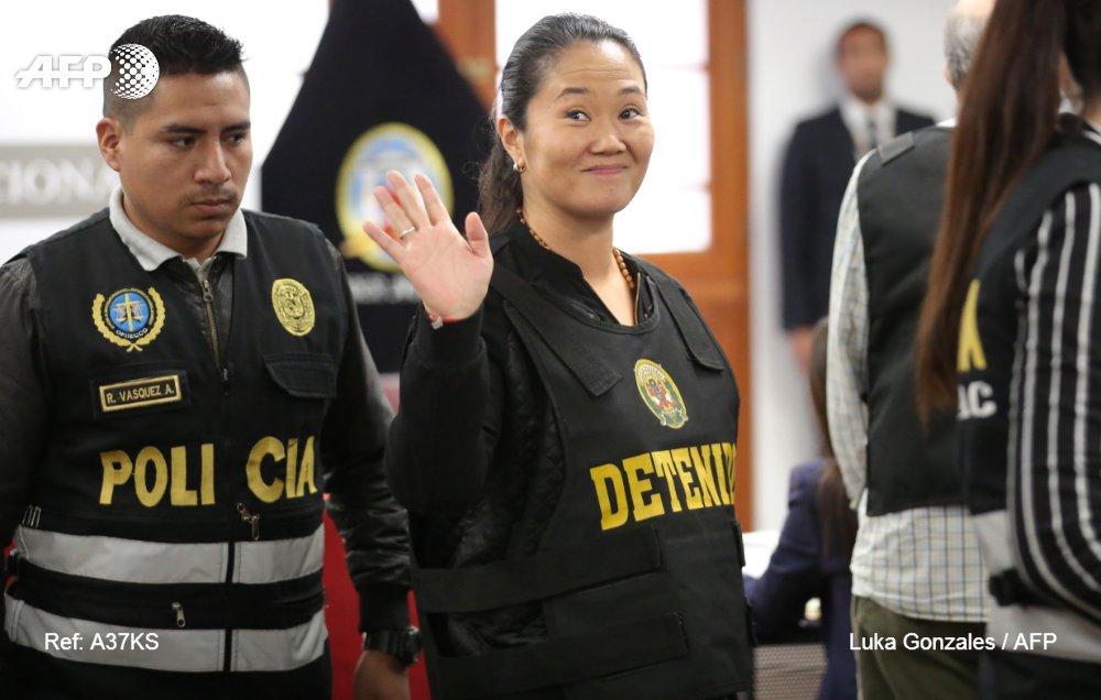 Tribunal peruano ordena liberar a la opositora Keiko Fujimori