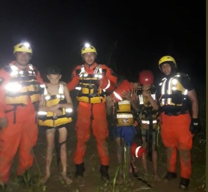 Sinaproc rescata a tres menores de edad en el Río Pacora