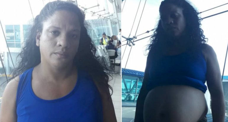 'Deportada a la fuerza' embarazada cubana varada en Panamá