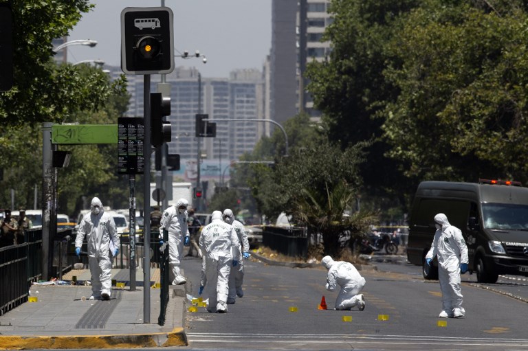 Una explosión en una parada de bus en Chile deja cinco heridos