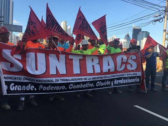 Obreros de la construcción protestan en Punta Pacífica y Paitilla