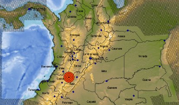 Sismo de magnitud 5,4 sacude varias zonas de Colombia