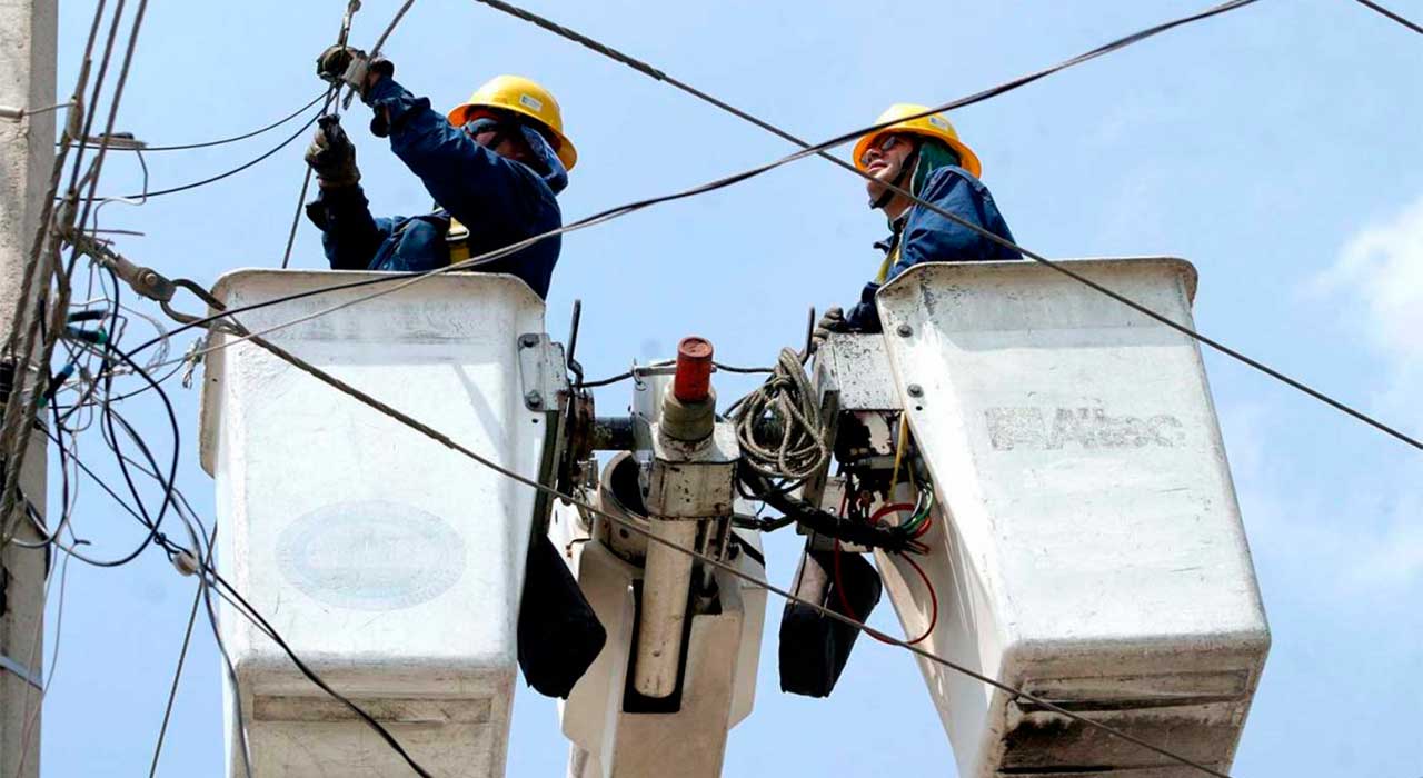Fluido eléctrico se afectará en varios sectores por trabajos de mantenimiento