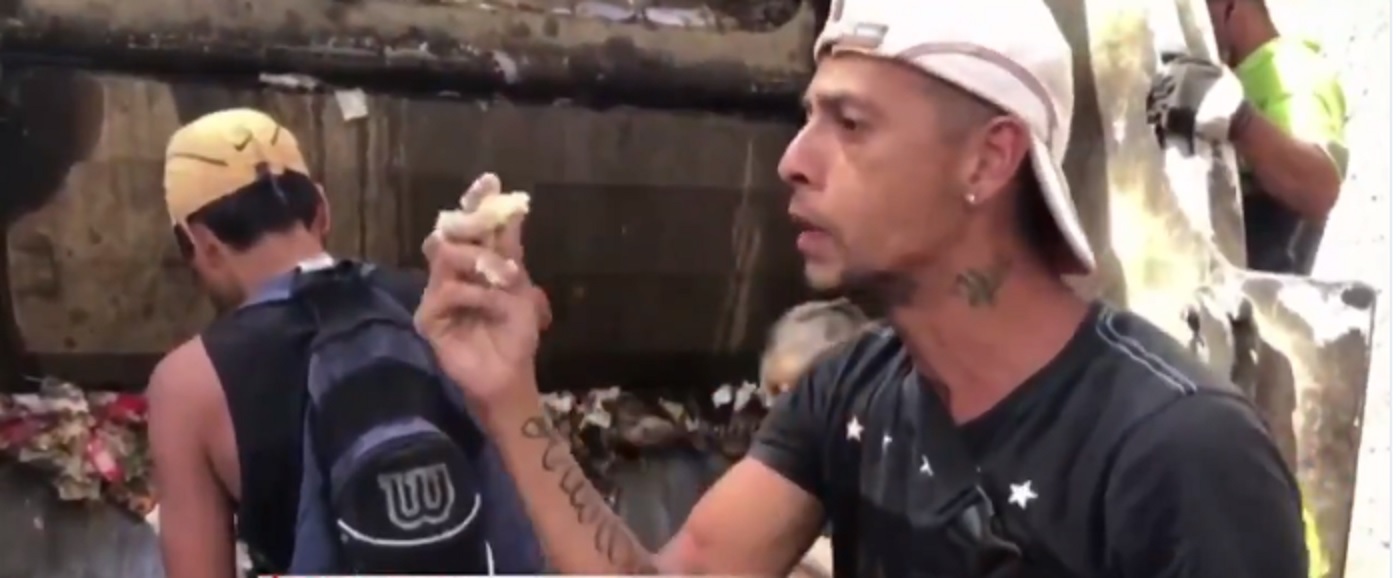 Venezolanos comiendo del camión de basura, el video que colmó a Maduro
