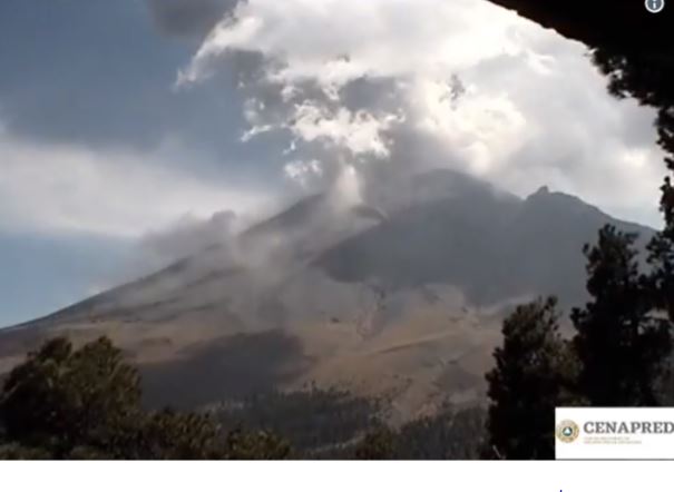 Volcán Popocatépetl registró una nueva explosión