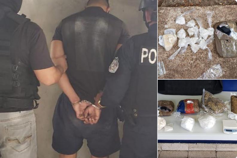 Varios paquetes de droga y un aprehendido tras allanamiento en Las Mañanitas