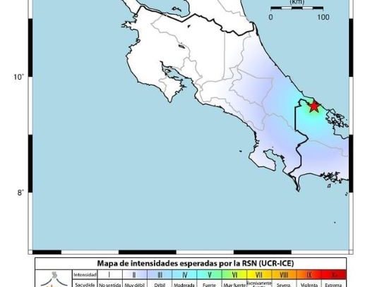 Se registra sismo de 5.3 Mw en Bocas del Toro sin daños mayores