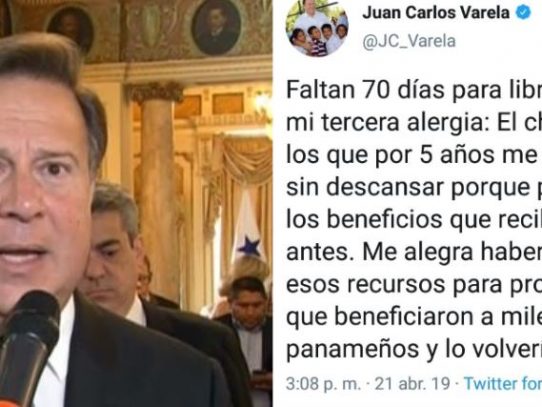 Varela; Faltan 70 días para librarme del chantaje de los que me atacaron