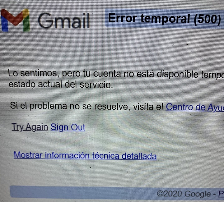 Desperfecto técnico afecta a los servicios de Google en el mundo