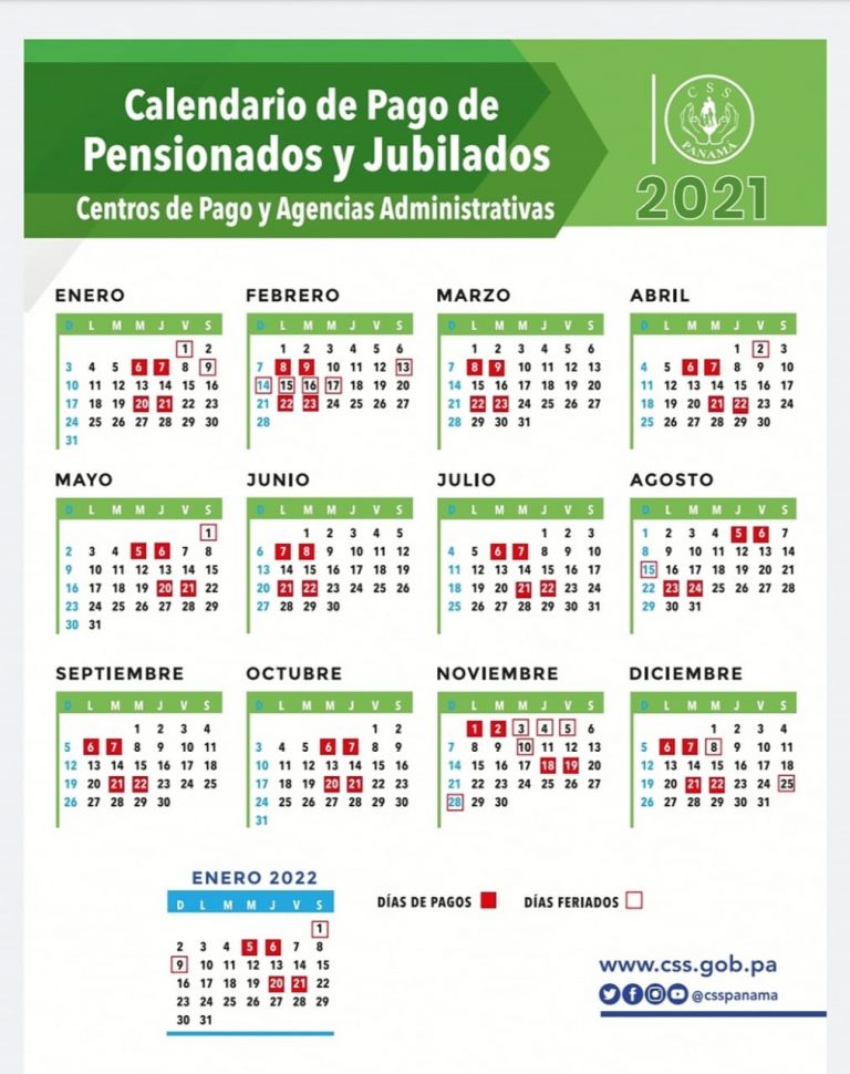 Calendario De Pago Jubilados 2022 Panama IMAGESEE