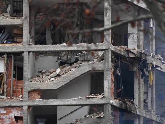 Fuerte explosión en un edificio en el centro de Madrid