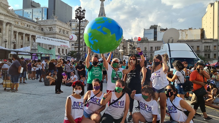 Marchas contra la violencia machista en Argentina en Día de la Mujer