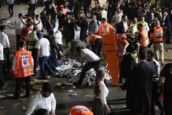 Tragedia en Israel tras la fatal estampida humana que causó al menos 44 muertos