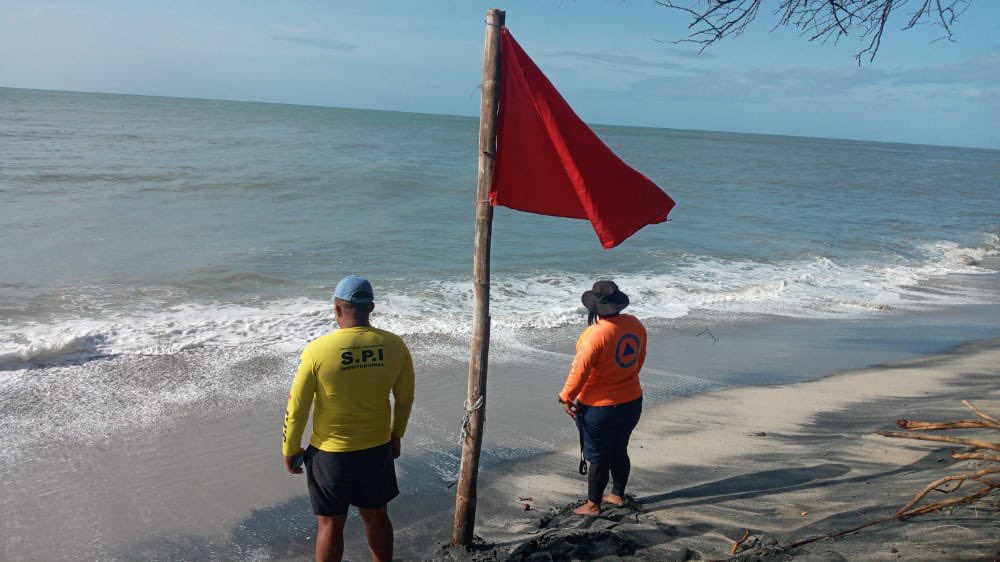 Sinaproc coloca bandera roja en playas de Pmá Oeste, Coclé y Veraguas
