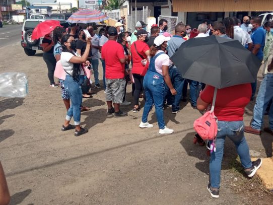 Reportan protesta frente a las instalaciones del MOP en La Chorrera