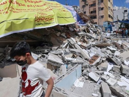 El templo de los libros, reducido a escombros en Gaza