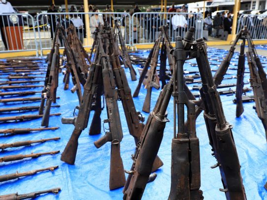 MEF y estamentos de seguridad destruyeron armas de grueso calibre