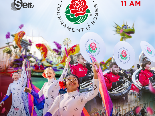 Mañana 1 de enero, Desfile de las Rosas 2022 por SERTV