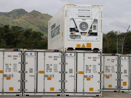 Programa Mundial de Alimentos destinó contenedores refrigerados a su base en Panamá