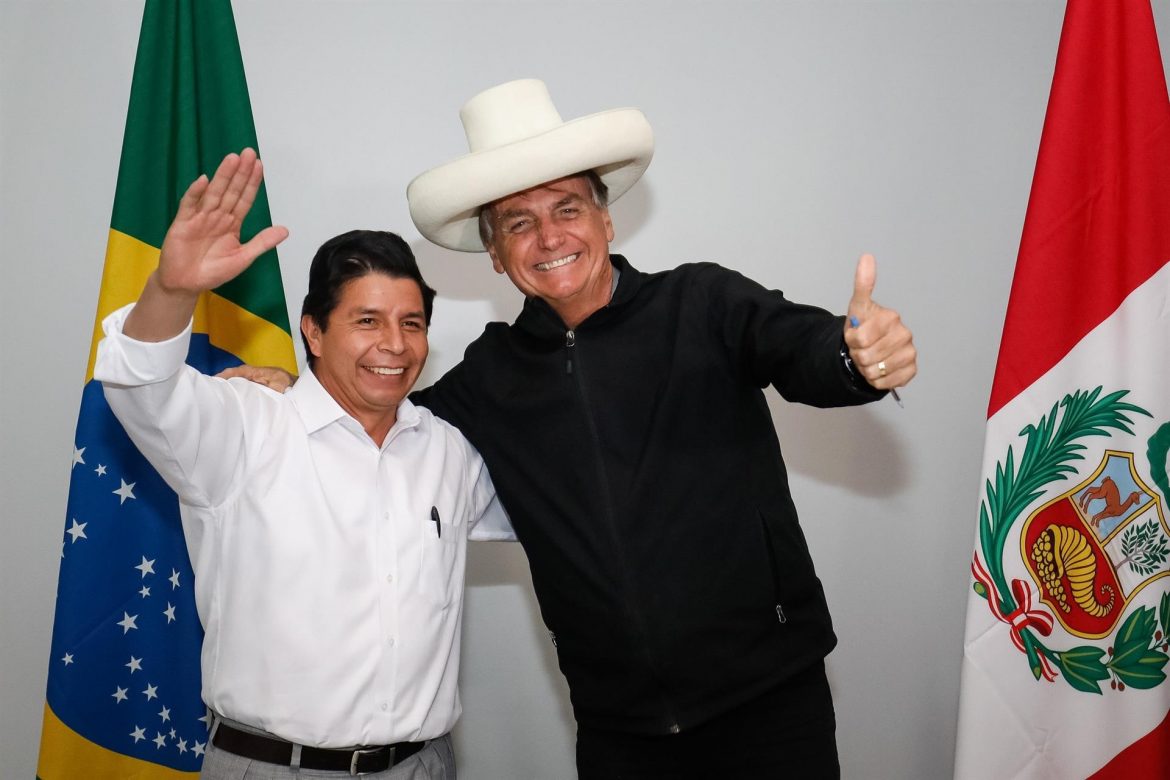 Bolsonaro y Castillo olvidan las ideologías y la crisis y hablan de cooperación