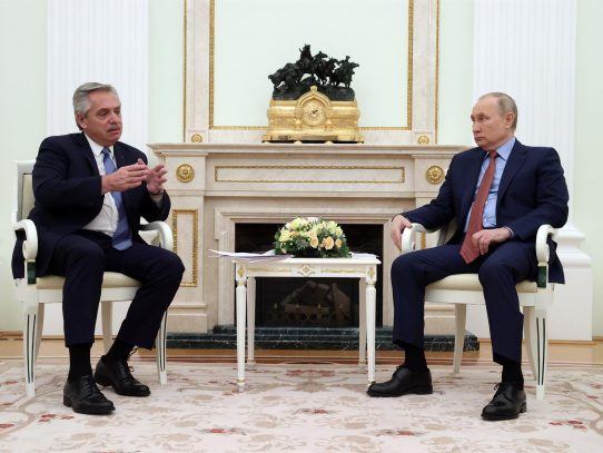 Fernández ofreció Argentina a Putin como "puerta de entrada " a América Latina