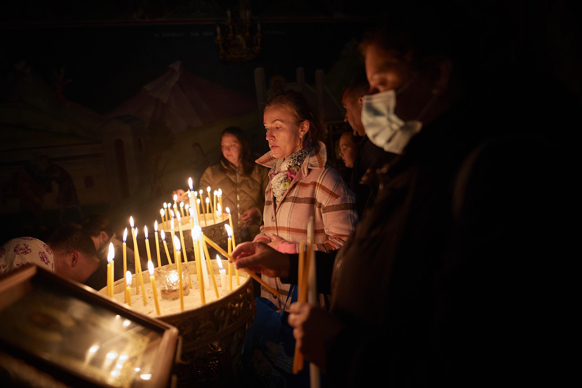 La comunidad ucraniana en Madrid celebró una "especial" Pascua ortodoxa