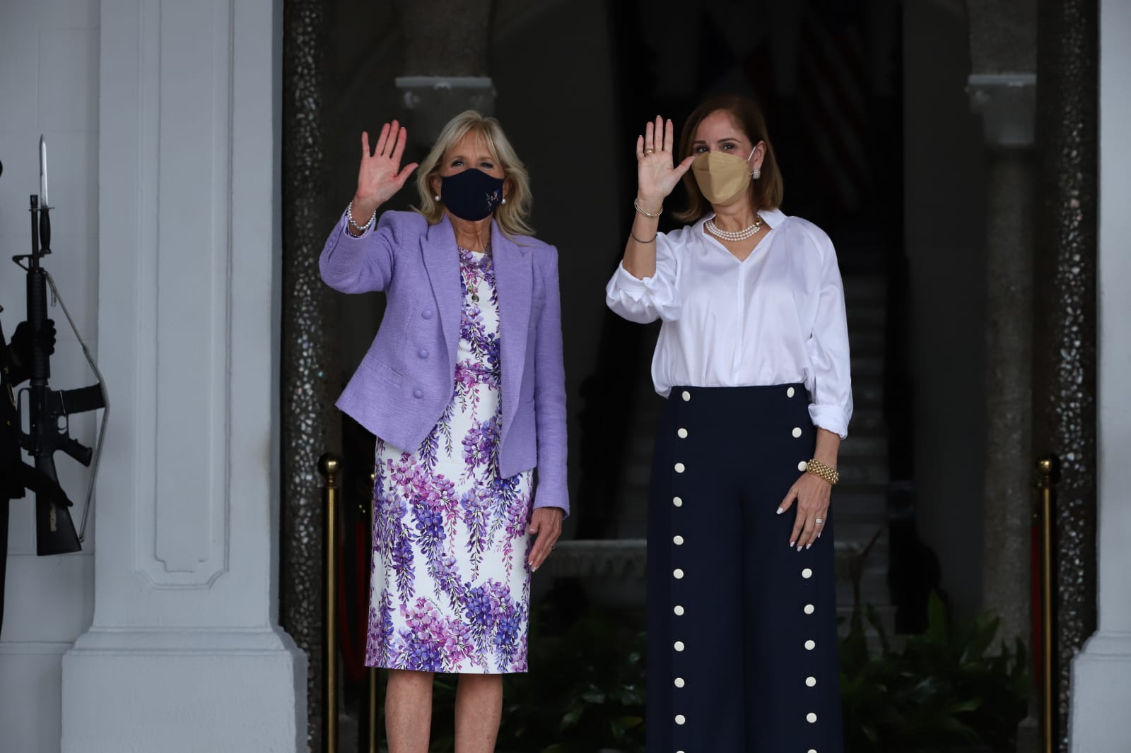 Primera Dama de EE.UU., Jill Biden se reúne con su homóloga panameña, Yazmín Colón de Cortizo