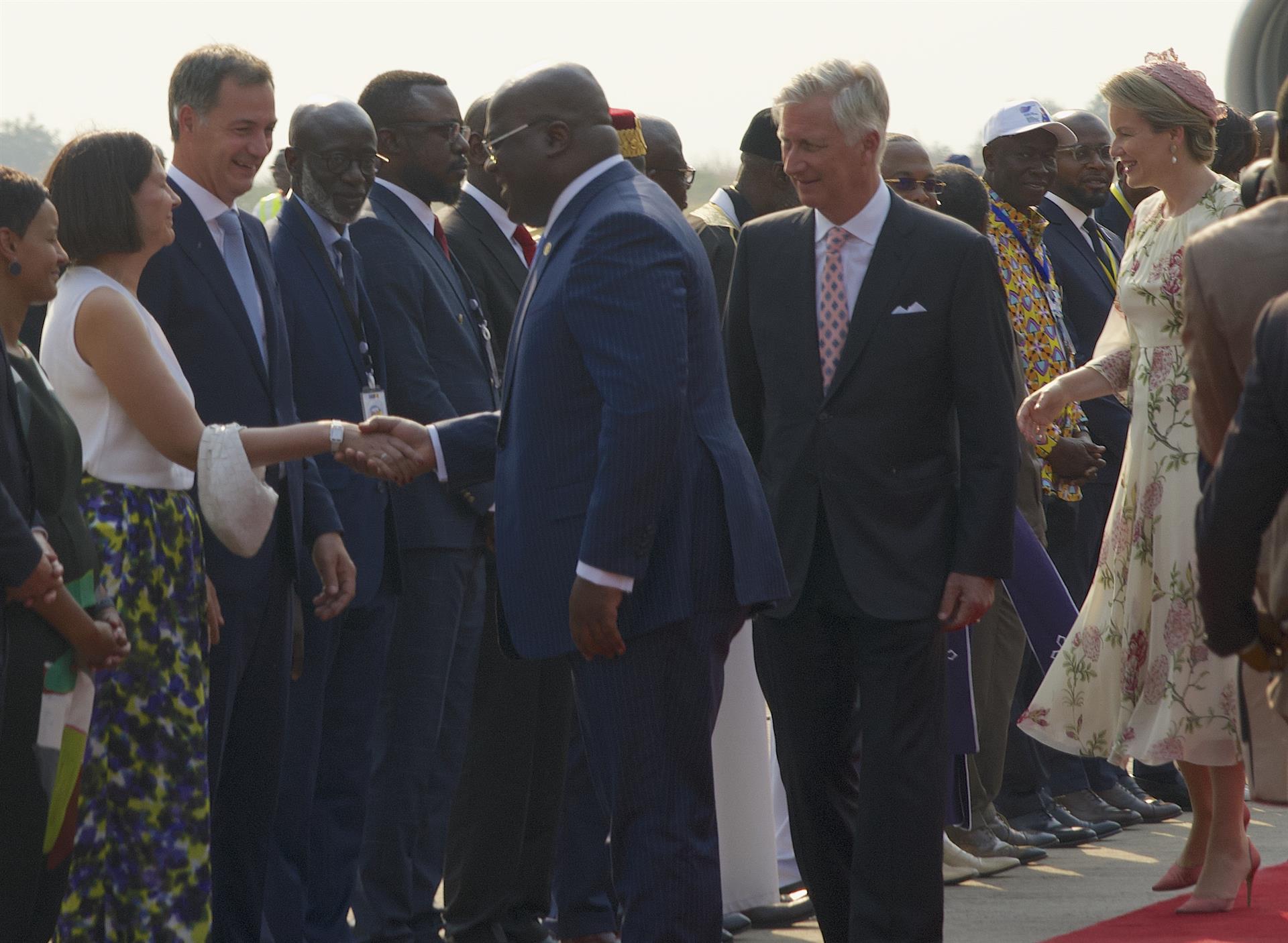 Los reyes de Bélgica visitan la República Democrática del Congo