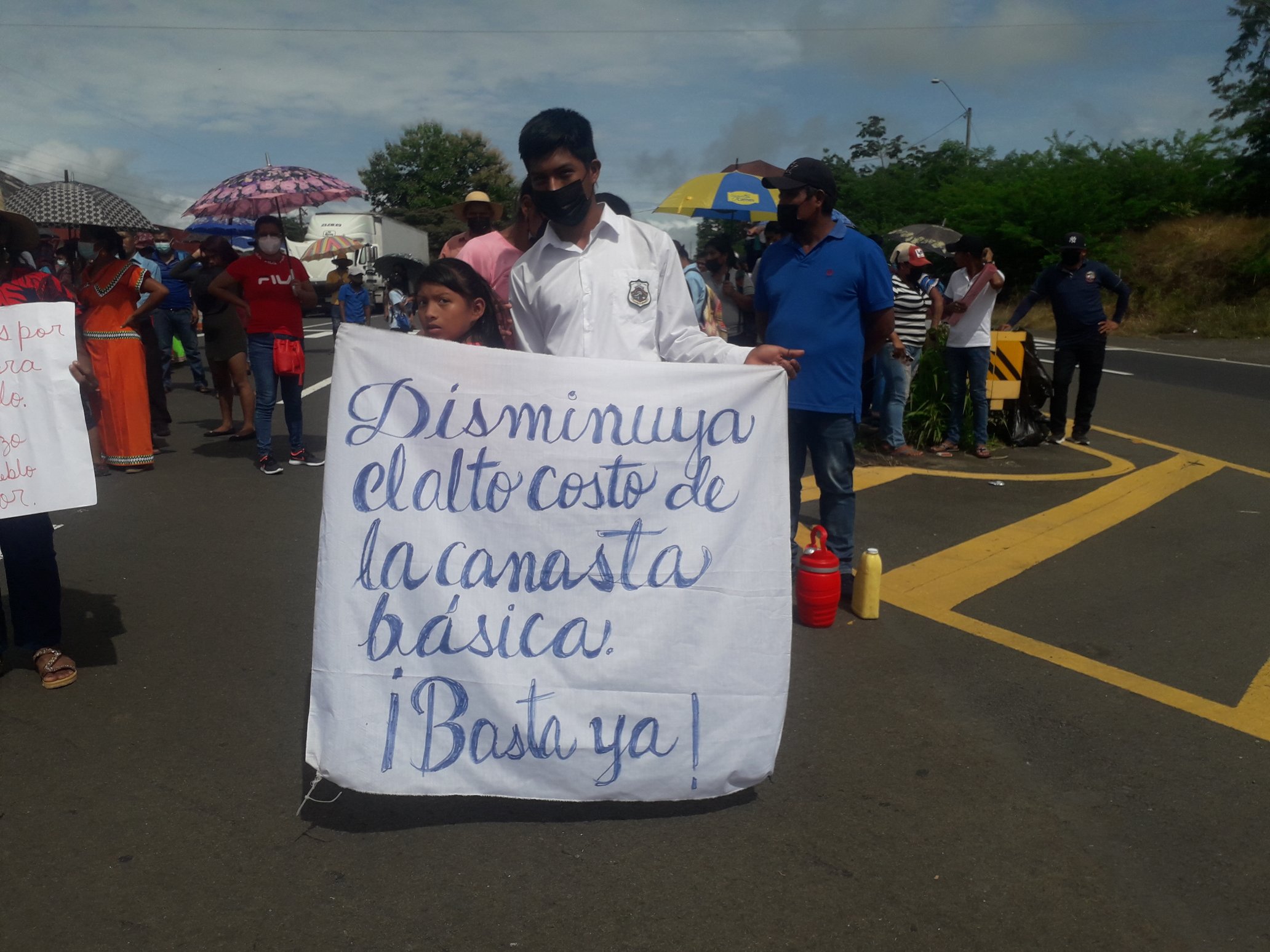 Enfrentamientos entre manifestantes y la fuerza pública en Veraguas