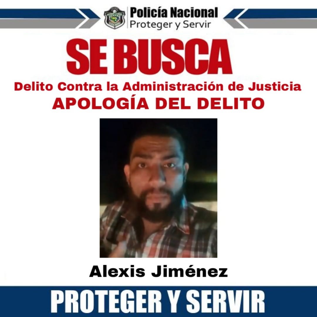 Policía Nacional pide ayuda ciudadana para ubicar a Alexis Jiménez