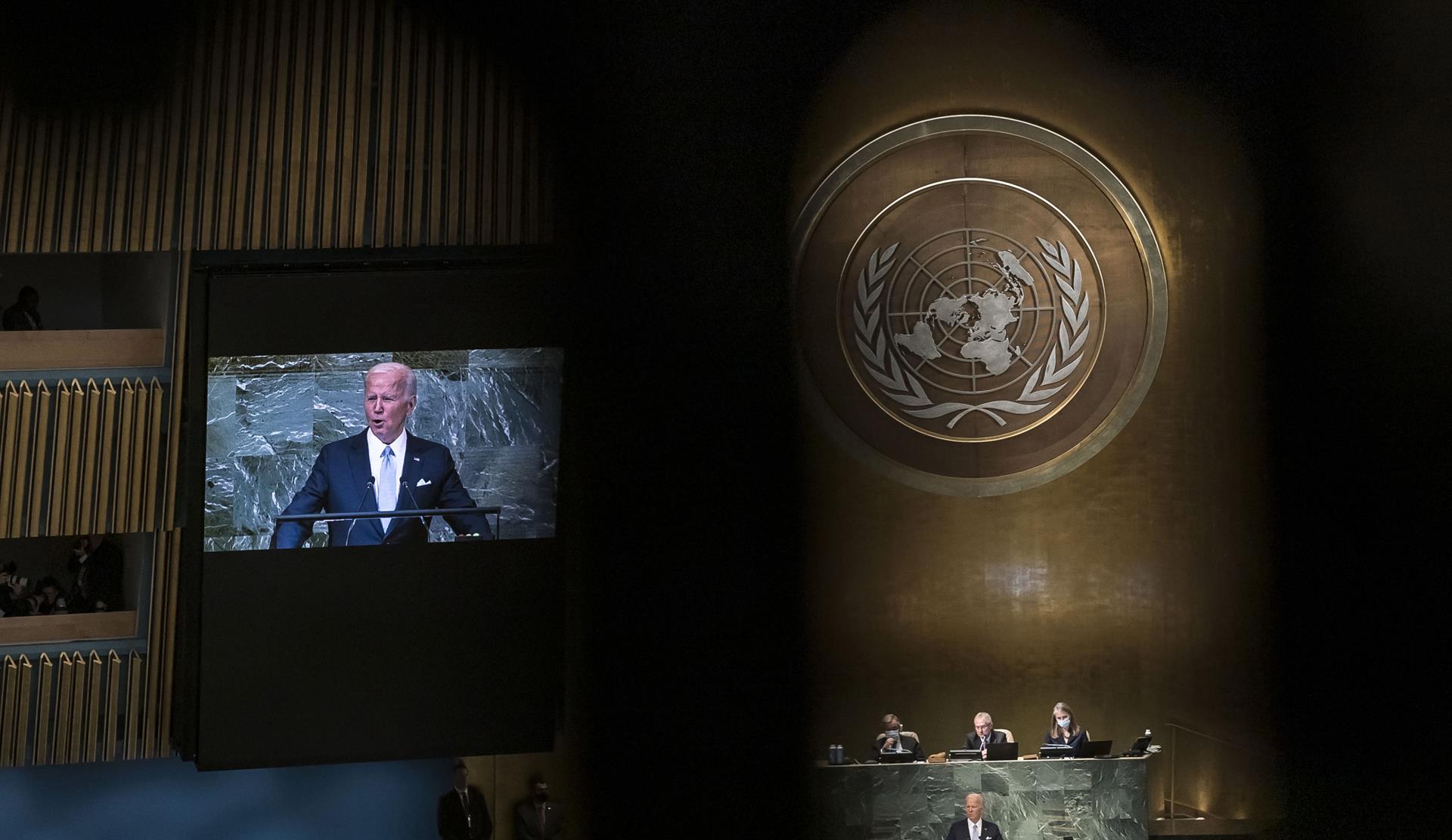 Biden denuncia ante la ONU que Rusia quiere borrar a Ucrania del mapa