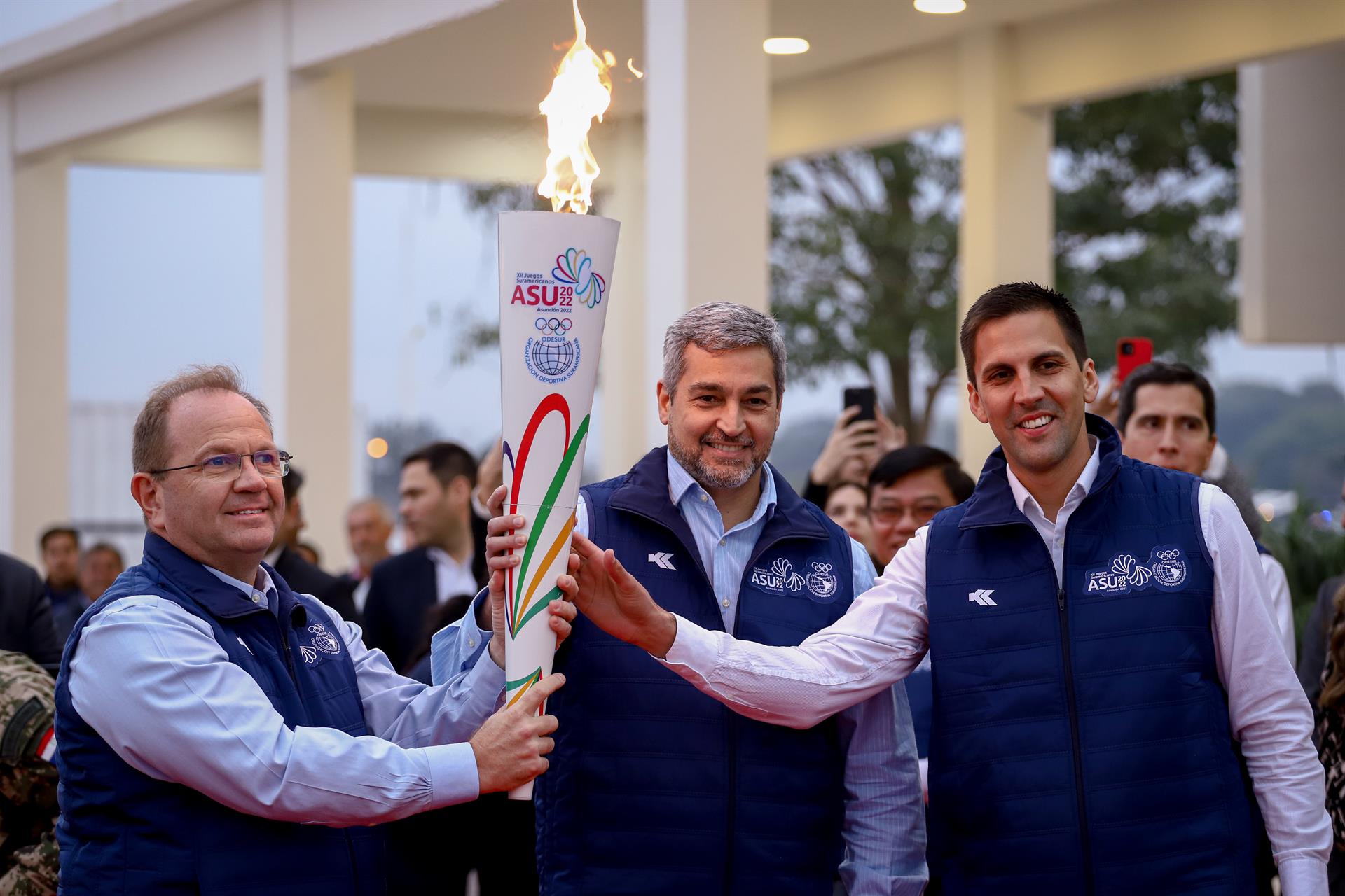 Llegó a Asunción la antorcha que anima los preparativos para los Juegos Suramericanos