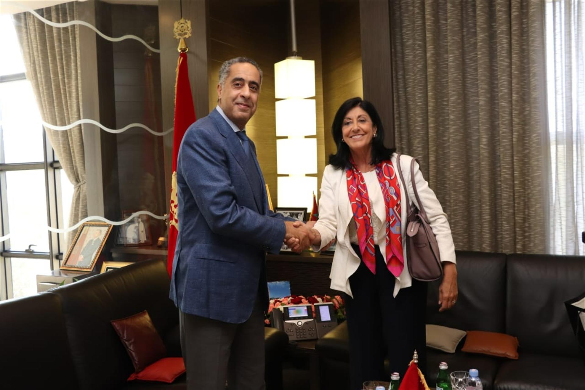 Directora del CNI se reunió con su homólogo en Rabat para potenciar la cooperación