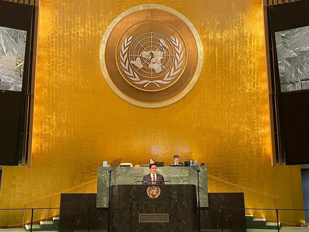 “El propósito de nuestra gestión es sentar los pilares de un país más justo”, acotó el vicepresidente Carrizo ante la ONU