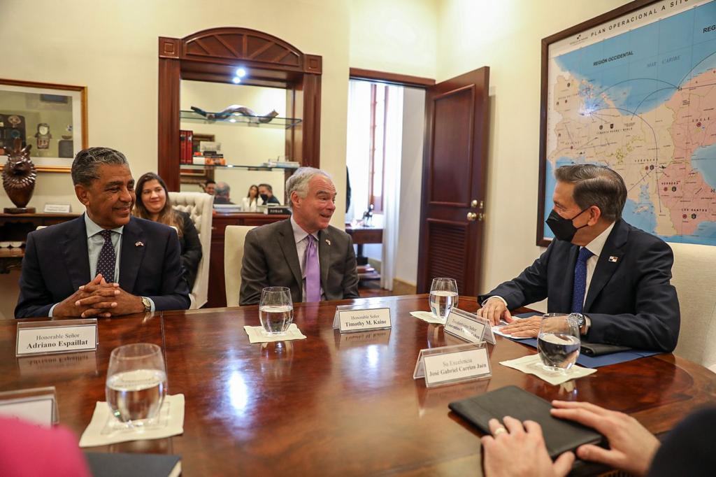 Presidente Cortizo solicita apoyo a Estados Unidos para atender flujo migratorio