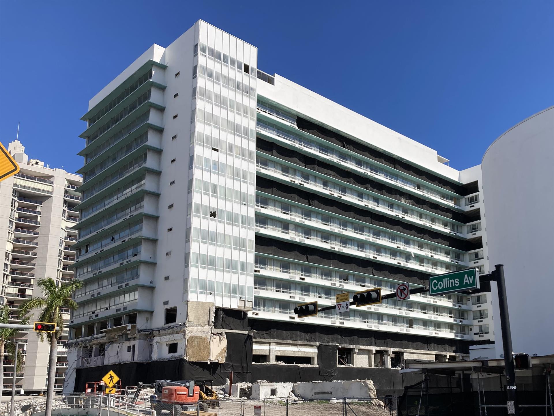 El Deauville, un hotel icónico de Miami Beach, será demolido este domingo
