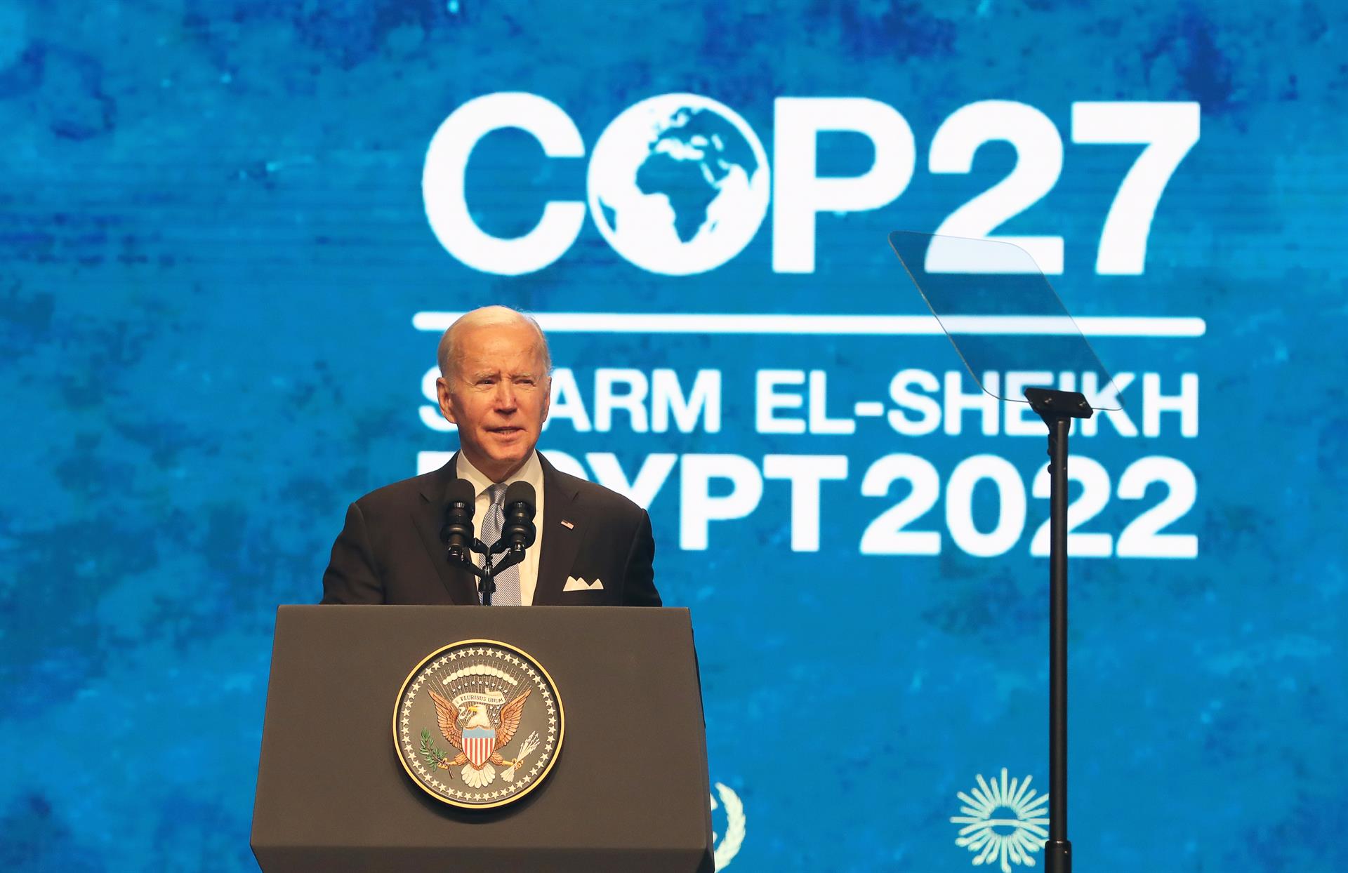 Biden eclipsa con su discurso en COP27 nuevos datos sobre alza de emisiones